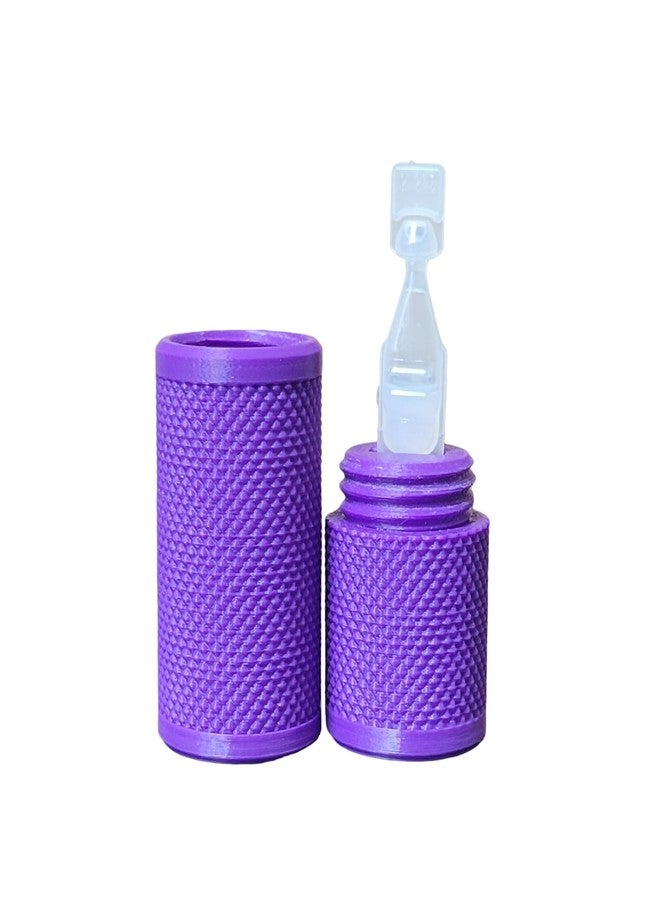 Znet3D Eye Drop Vial Holder & Pocket Carry Case - Holds One (1) Single-Use Eye Drop Vial - Great for carring in Pocket, Purse/Clutch, School Bag - Znet3D (Purple) - Image 1